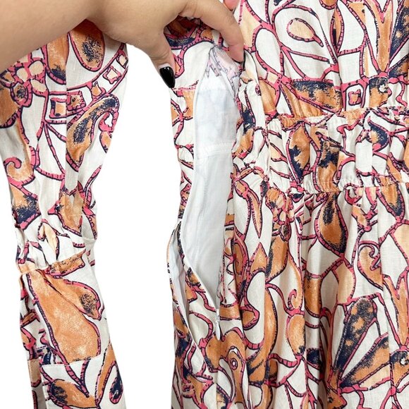 A.L.C. | Salina Linen Long Sleeve Mini Dress - Picture 11 of 11